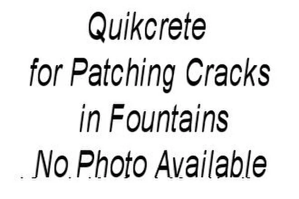 Quikcrete for Patching Cracks in Fountains