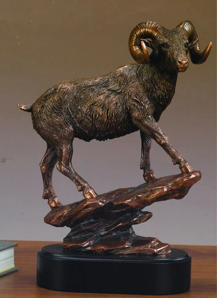 Bighorn Ram Sculpture Award Statue 11" High