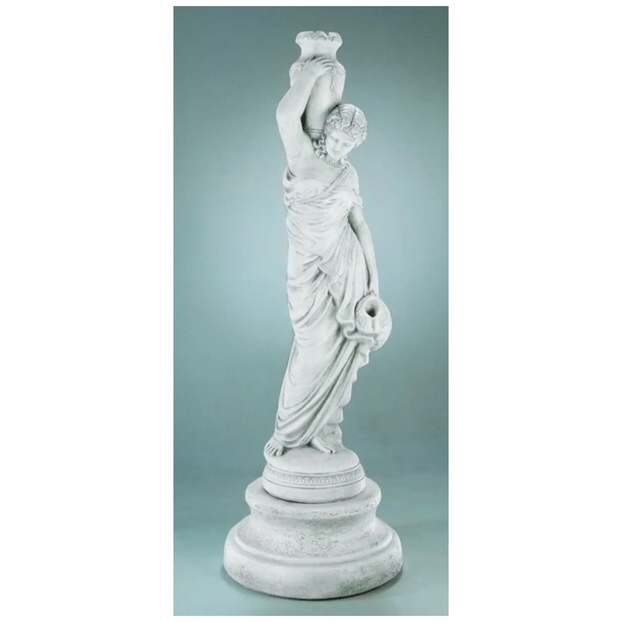 Rebecca at the Well Water Feature & Base Garden Statues 68" High