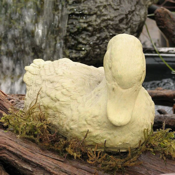 Reclining Duck Sculpture 12" Long