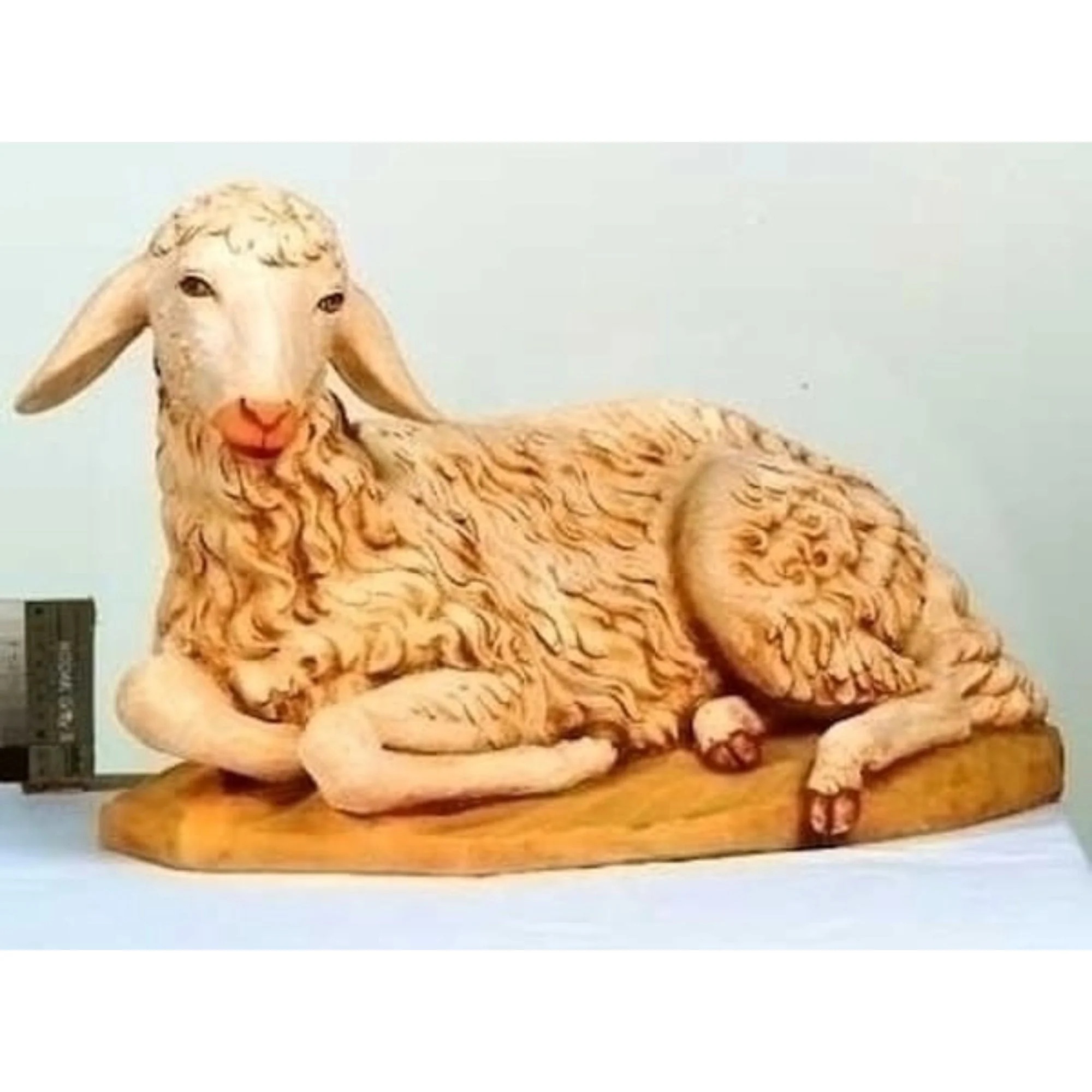 Resting Sheep Sculpture Nativity Large - Image 4