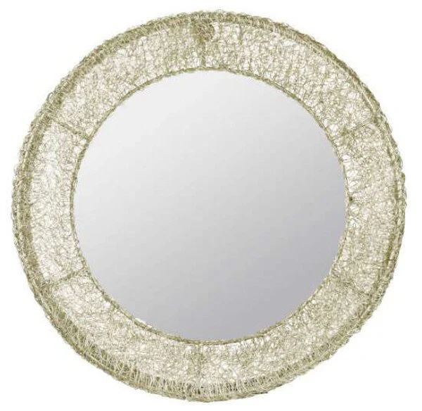 Richey Round Decorative Mirror Aged Gold - Image 2