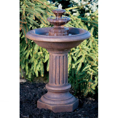 Roman Fluted Fountain 37.75" High - Image 2