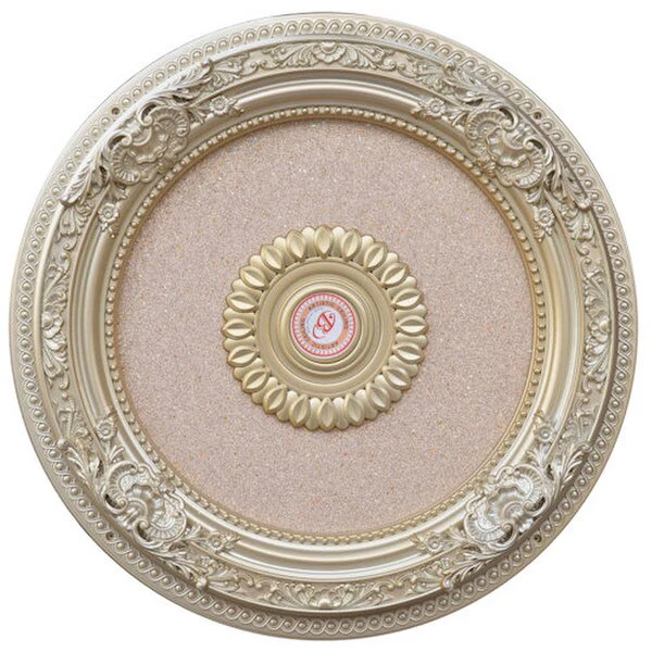 Rose Gold Round Ceiling Medallion 24 Inch