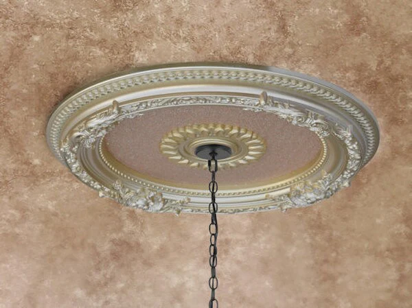 Rose Gold Round Ceiling Medallion 24 Inch - Image 2