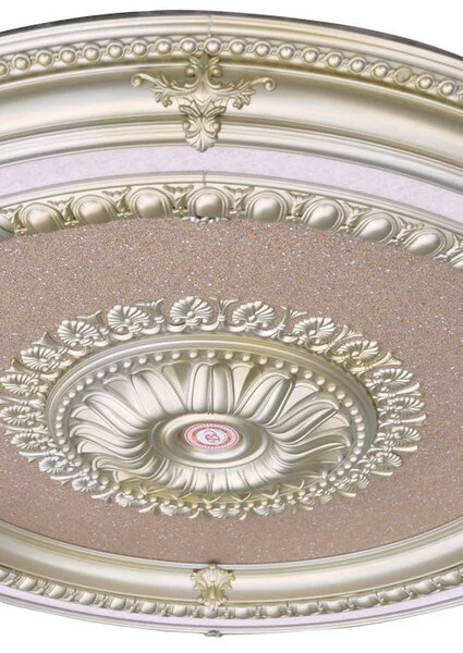 Rose Gold Round Ceiling Medallion 47 Inch - Image 4