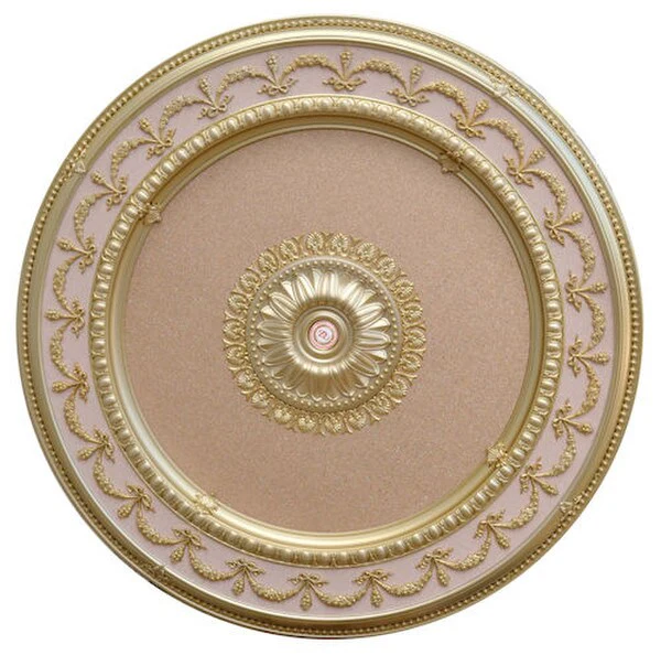 Rose Gold Round Ceiling Medallion 63 Inch