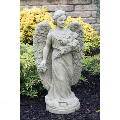 Rosebud Angel Garden Statue 28" High - Image 2