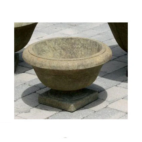 Round Chesire Urn 21" Cement Garden Planter