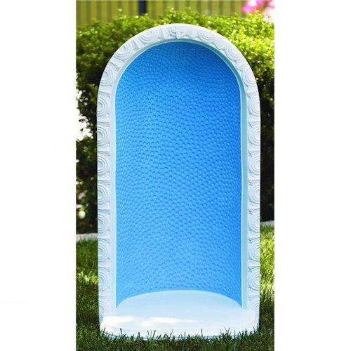 Round Embossed Dot Grotto Garden Niche 34" High Colored