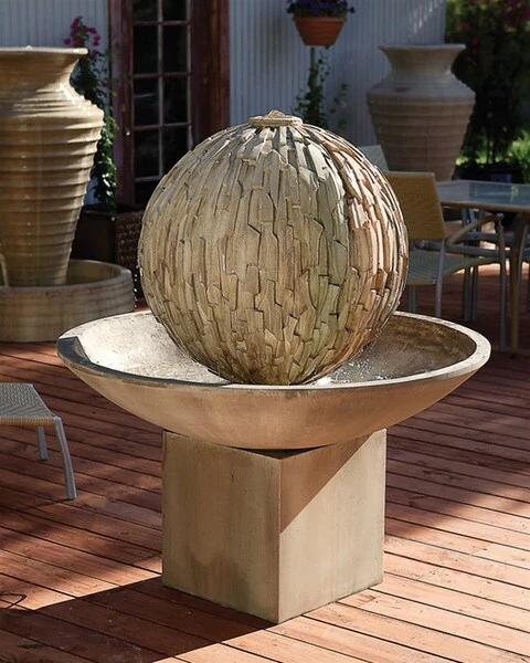 Rubix Fountain & Wok & Riser 52" High
