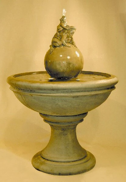 Russell Fountain With Frogs