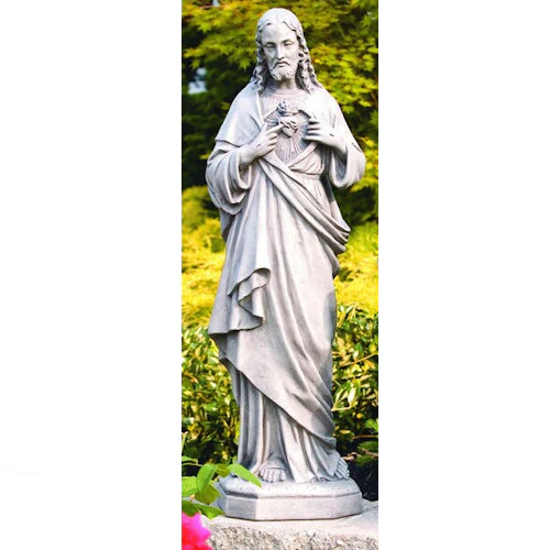 Sacred Heart Jesus Sculpture 33" High - Image 2