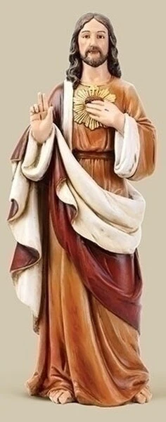 Sacred Heart of Jesus Colored 24" High Scale Statue - Image 2