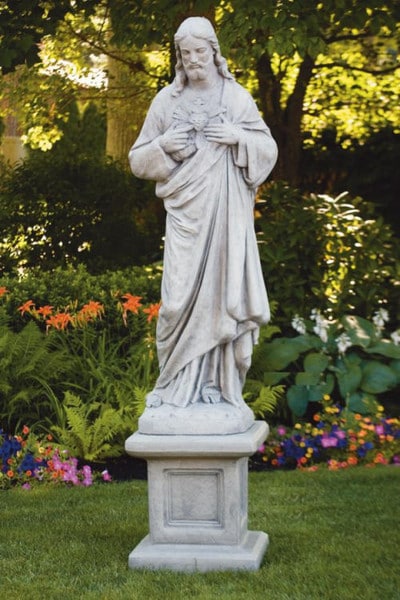 Sacred Heart Of Jesus Life-size & Ped. - Image 3
