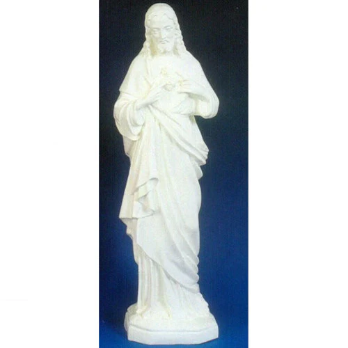 Sacred Heart Of Jesus White 32" High Sculpture