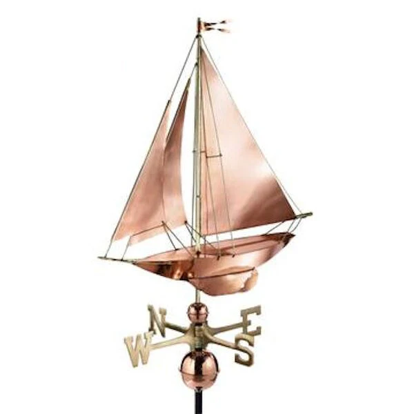 SailBoat Racing Sloop Weathervane