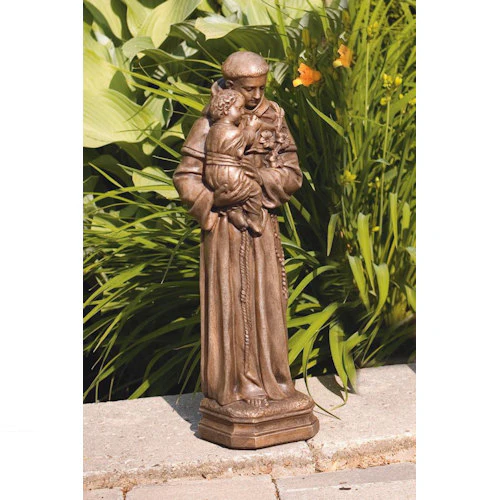 Saint Anthony With Child Sculpture 16" H - Image 2