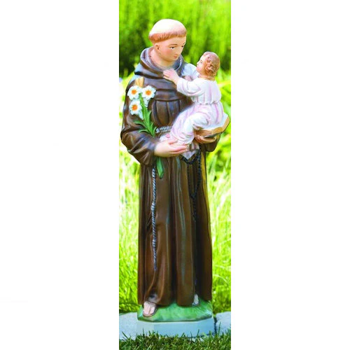 Saint Anthony With Child Sculpture 26" High - Image 2
