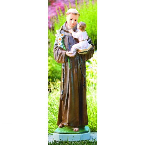 Saint Anthony With Child Sculpture 31" H - Image 2