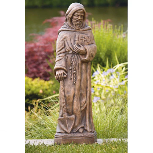 Saint Fiacre Garden Sculpture 30" High - Image 2