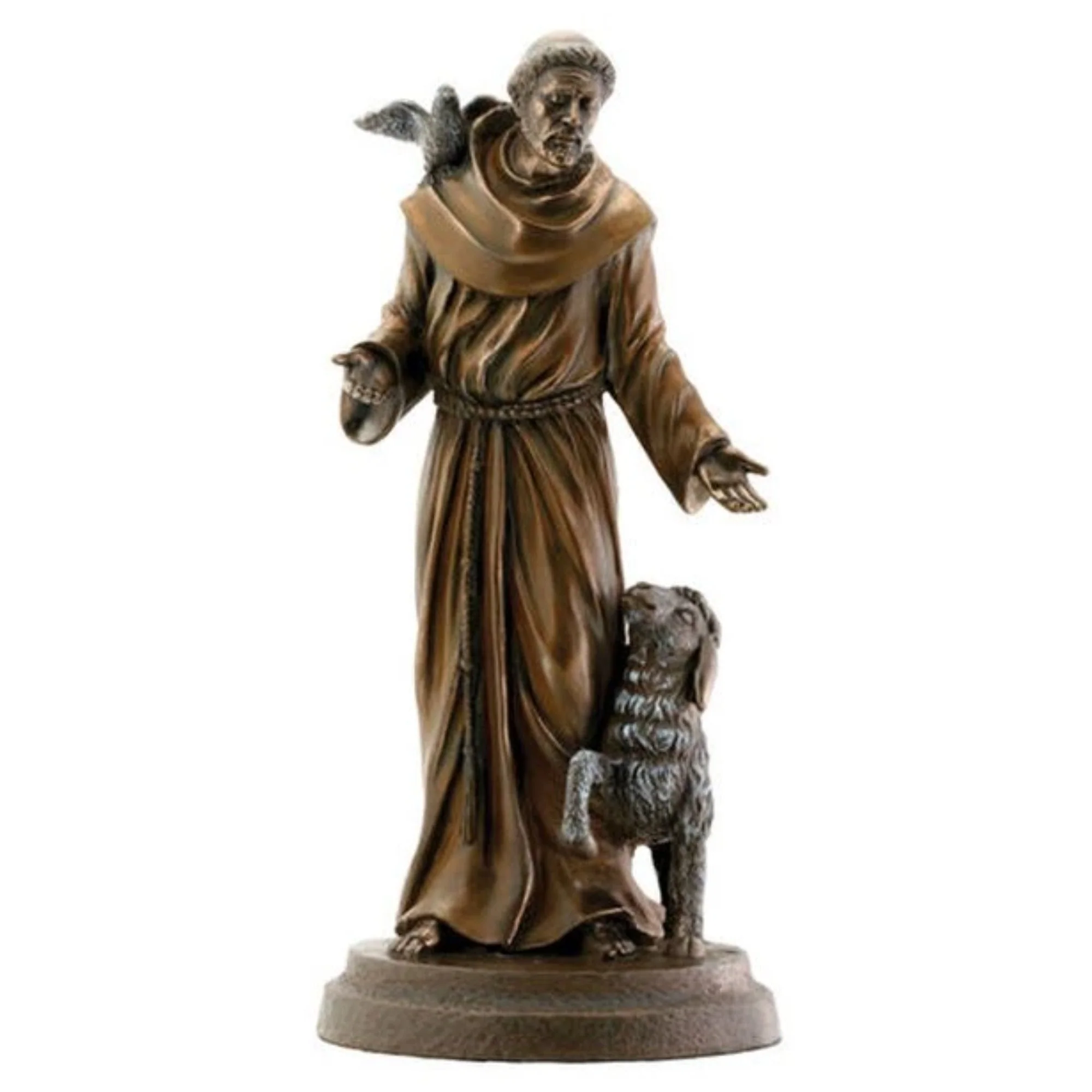 Saint Francis with Lamb Figurine Statue 7.25" High
