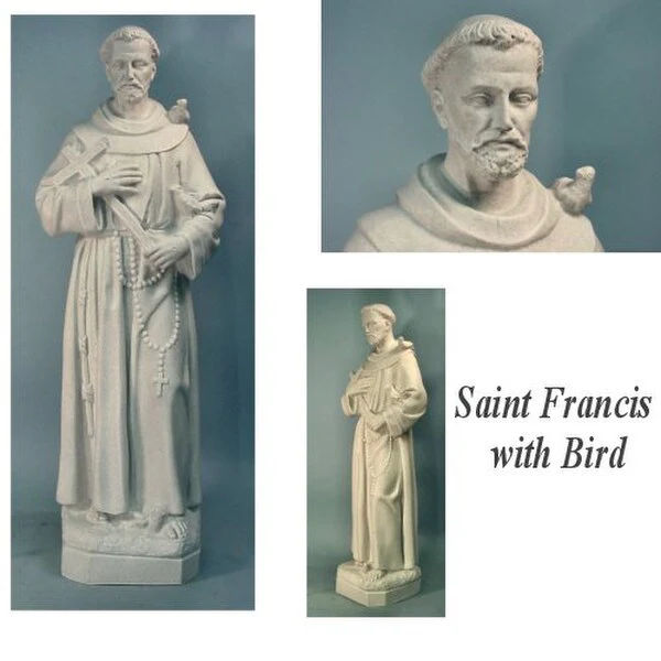 Saint Francis Granite 24" Statue