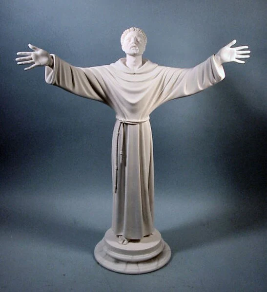 Saint Francis Sculpture 26" High - Image 2