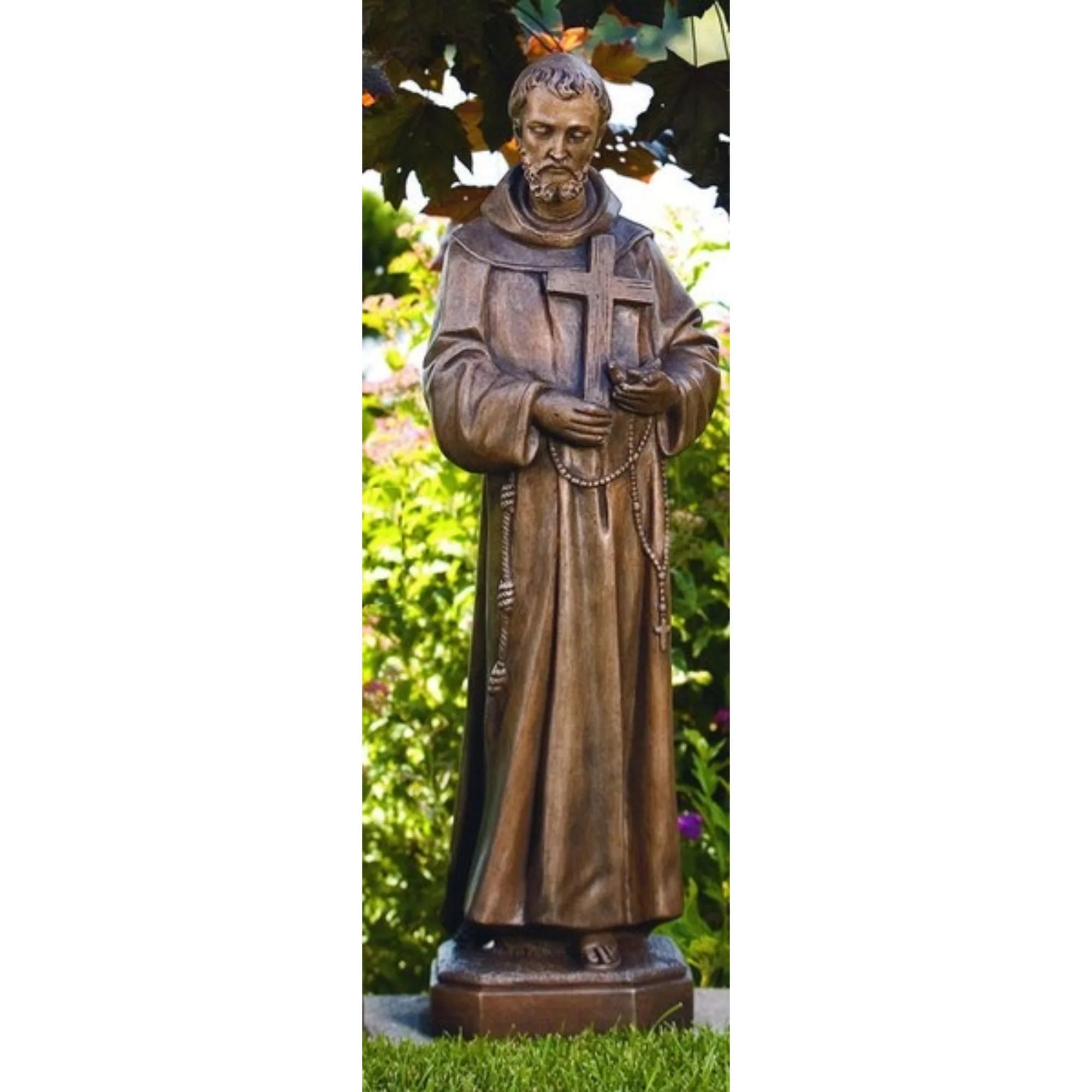 Saint Francis Sculpture 32" High - Image 2