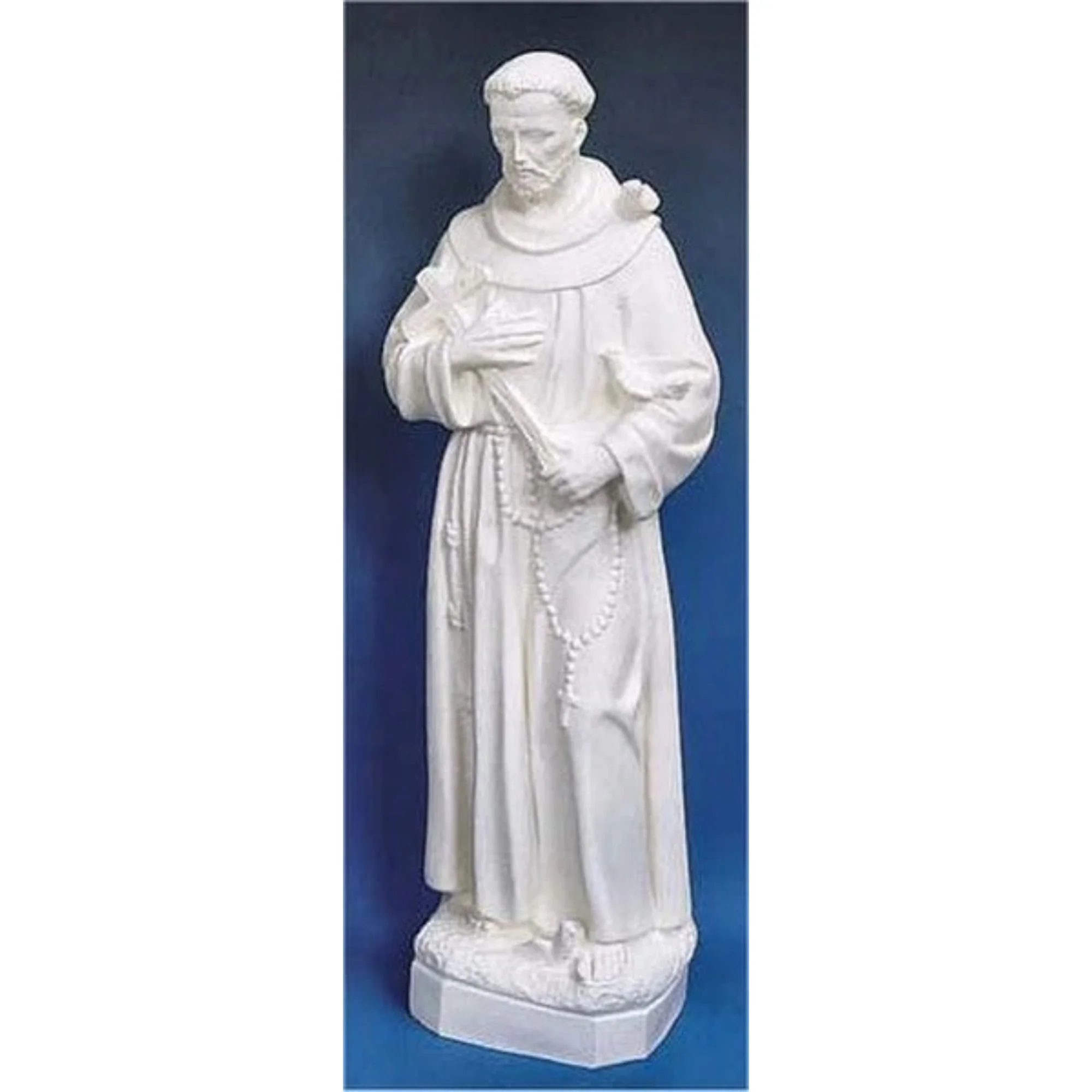 Saint Francis White 24" Statue