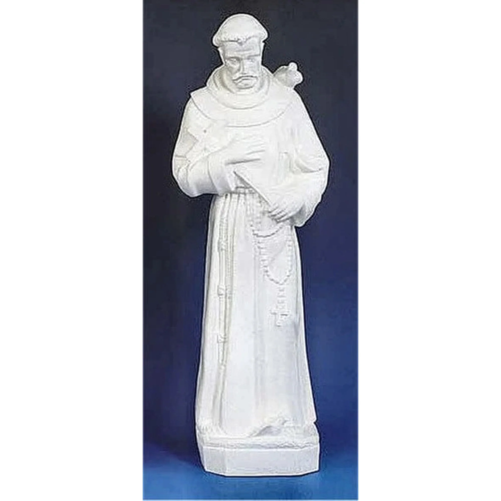 Saint Francis, White 32" High