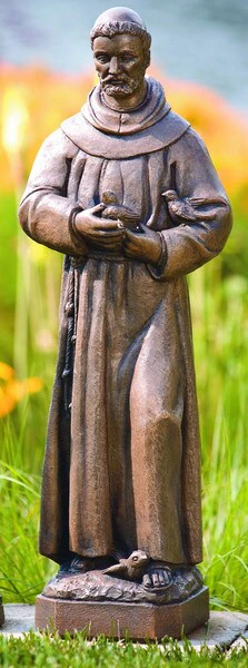 Saint Francis With Bird 24.5" High - Image 3