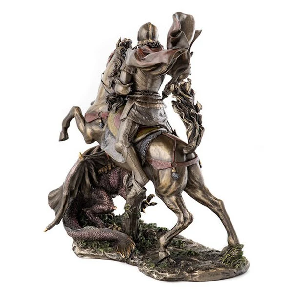Saint George Slaying the Dragon Sculpture - Image 4