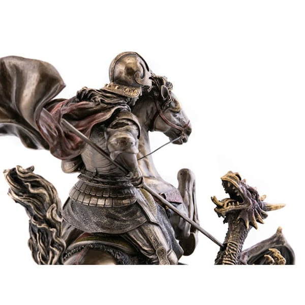 Saint George Slaying the Dragon Sculpture - Image 6