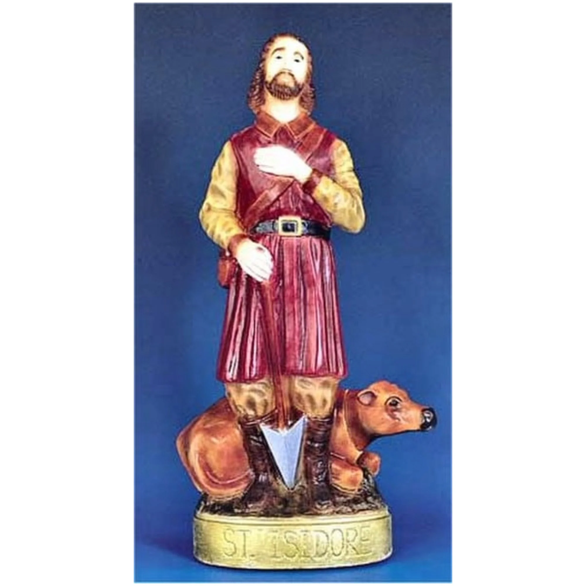 Saint Isidore, Colored 24" High