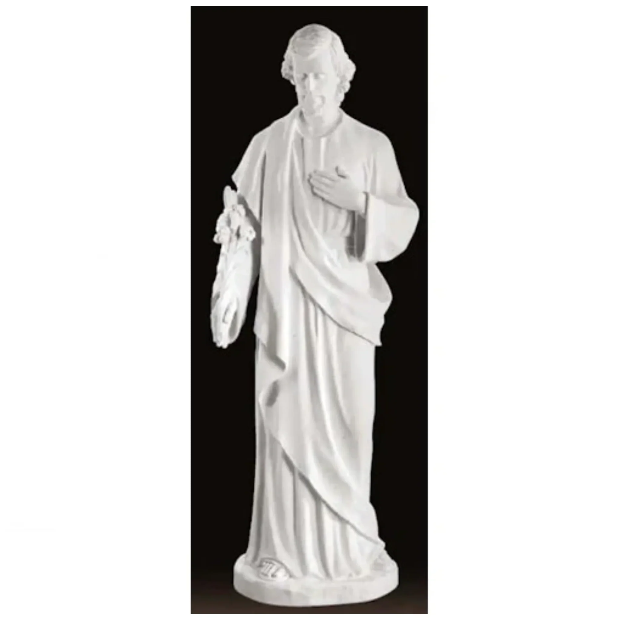 Saint Joseph Marble Life-size Sculpture - Image 2