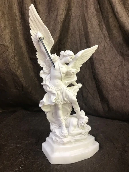 Saint Michael by Guido Reni Sculpture 13" High Replica - Image 10