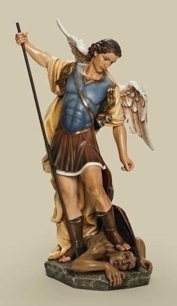Saint Michael Figurine Colored Statue - Image 2