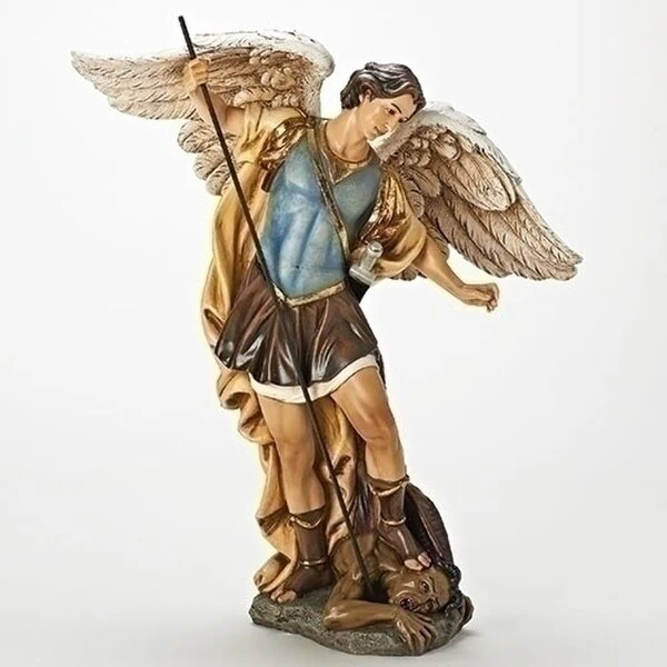 Saint Michael Figurine Statue 18.75" High