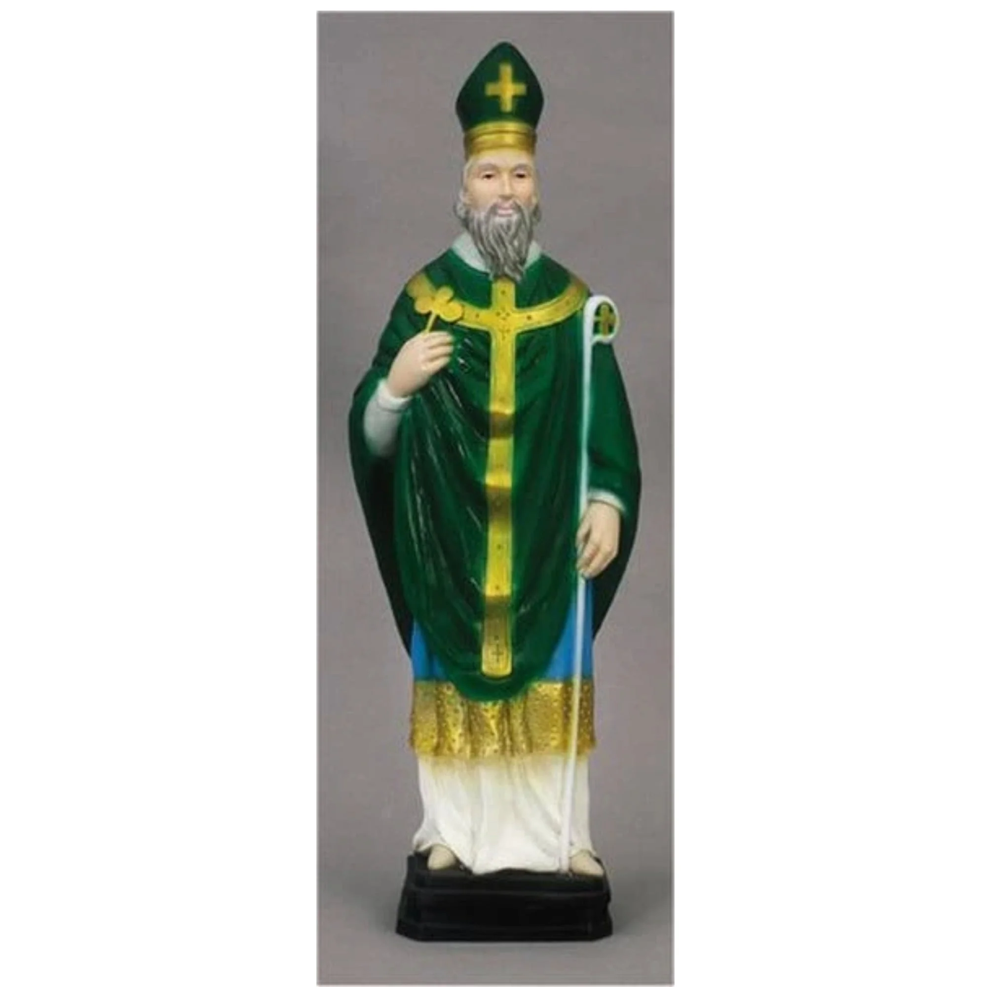 Saint Patrick Colored Sculpture 24" High