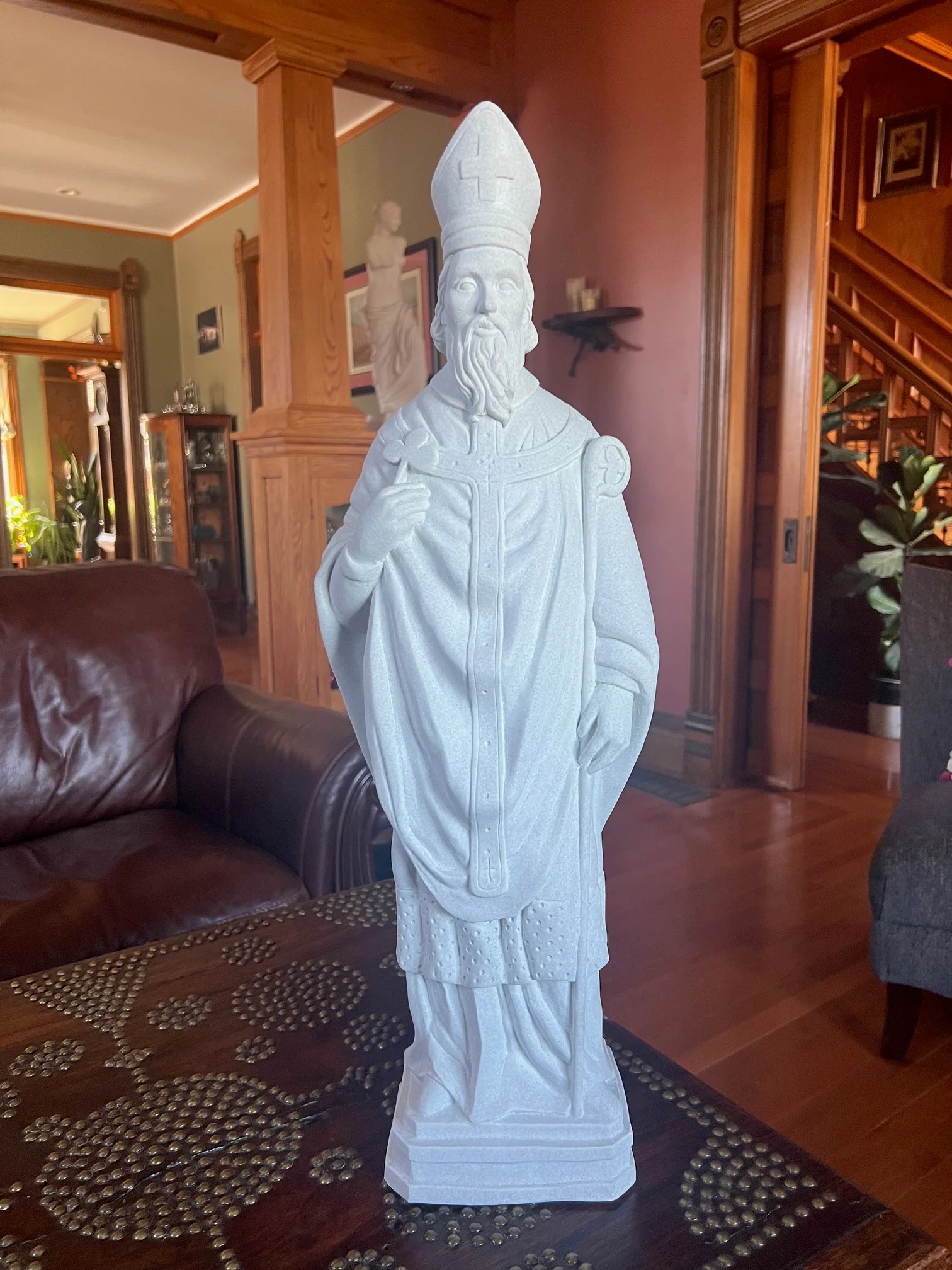 Saint Patrick Granite Sculpture Faux Granite 24" High - Image 7