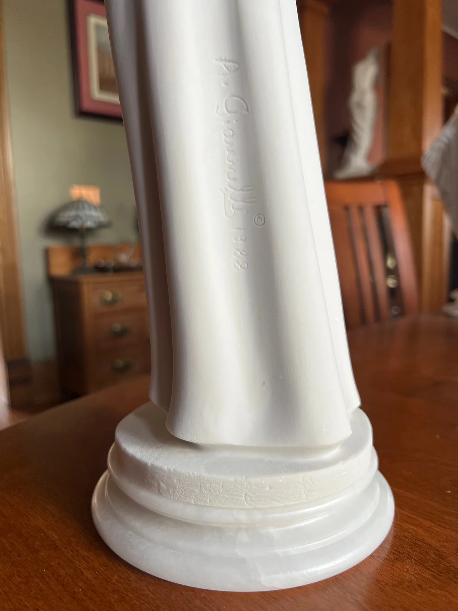 Saint Rita of Cascia Bonded Alabaster Statue 20" High - Image 4
