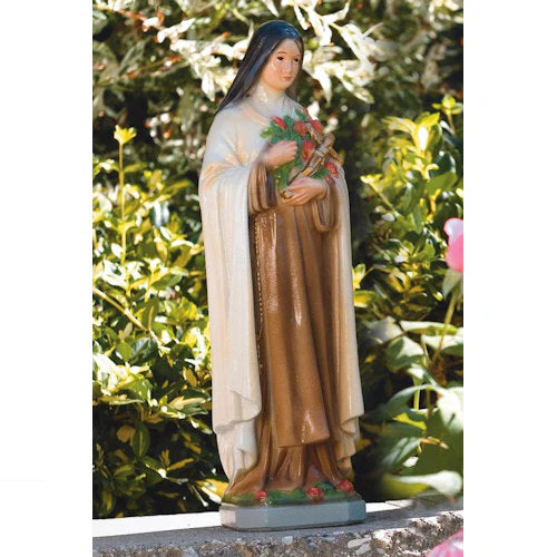 Saint Therese - Theresa Traditionally Colored Statue 16.75" High