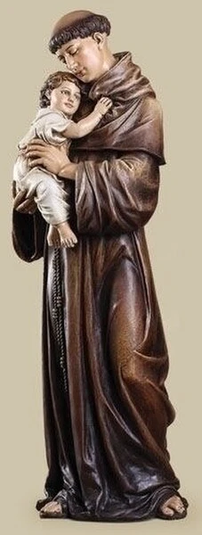 Saint Anthony With Child Sculpture 37" High - Image 2