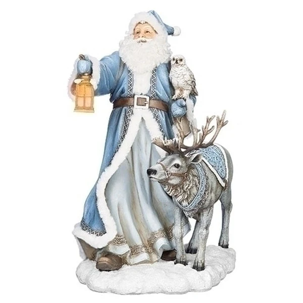 Santa's Illuminated Reindeer Lantern