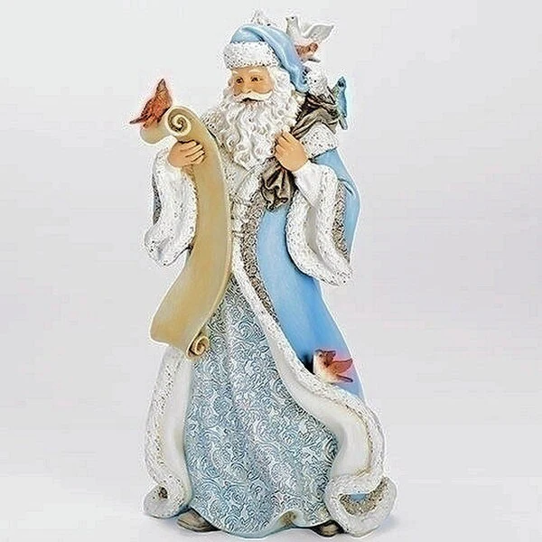 Santa's List & Feathered Friends Statue