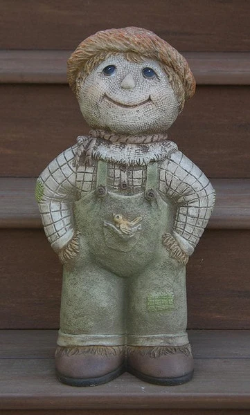 Scarecrow Cement Statue 19.5" High - Image 2