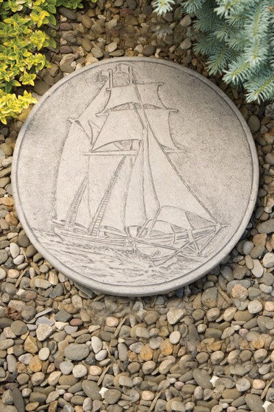 Ship Stepping Stone Garden Statue