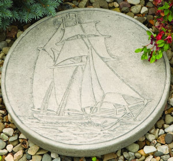 Ship Stepping Stone Garden Statue - Image 2