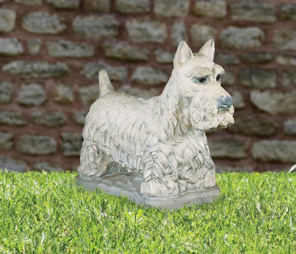 Scottish Terrier Dog Cement Statue